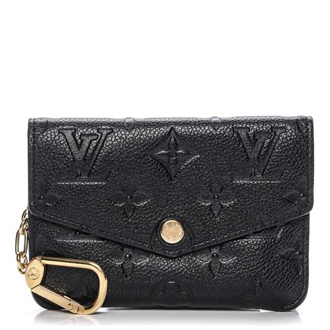 LOUIS VUITTON Empreinte Key Pouch Black .